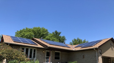 Branstrator Residence 8KW Solar Array Photo
